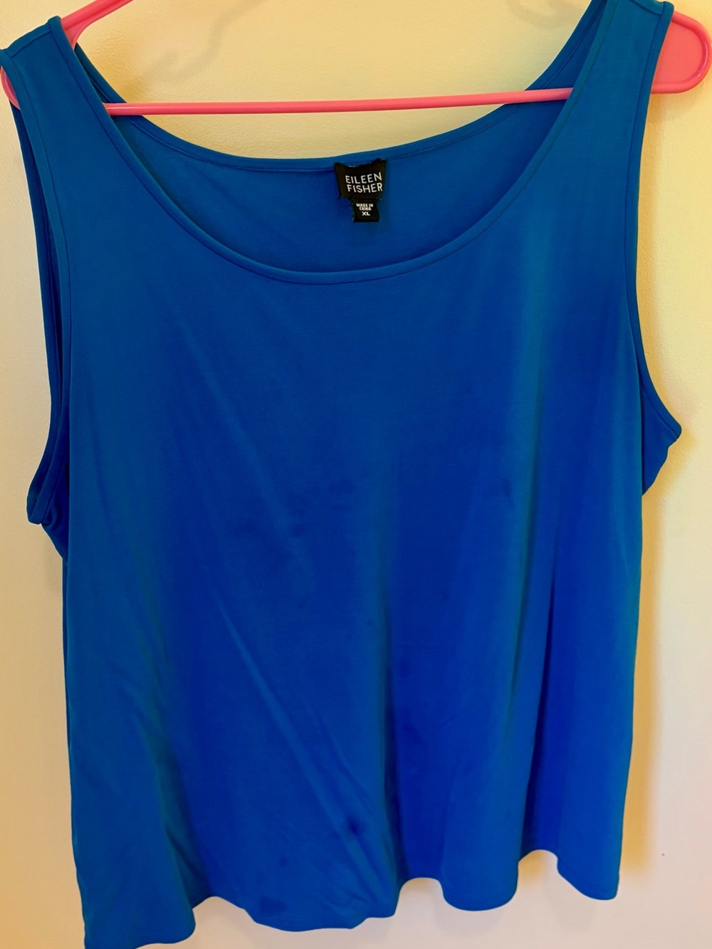 Eileen Fisher Cobalt Blue Scoop Neck Tank